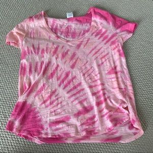 VS Pink Tie Dye V-neck top